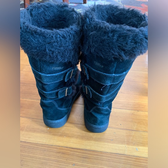 Ll Beam Women’s Nordic Tek2.5 Prima Loft Winter Boots Black Zip Sz 9 buckle Tall - Picture 10 of 16